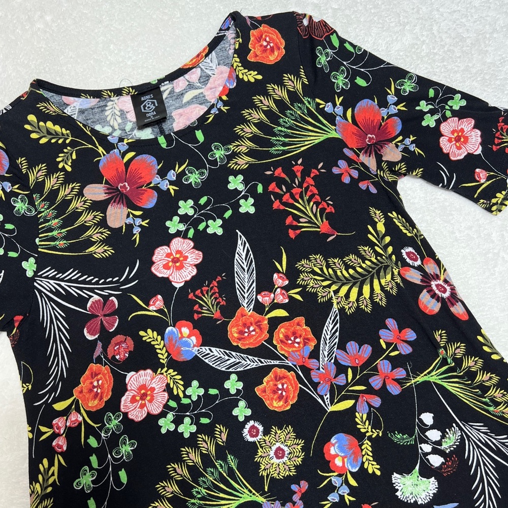 Agnes & Dora Floral T-Shirt Dress B10